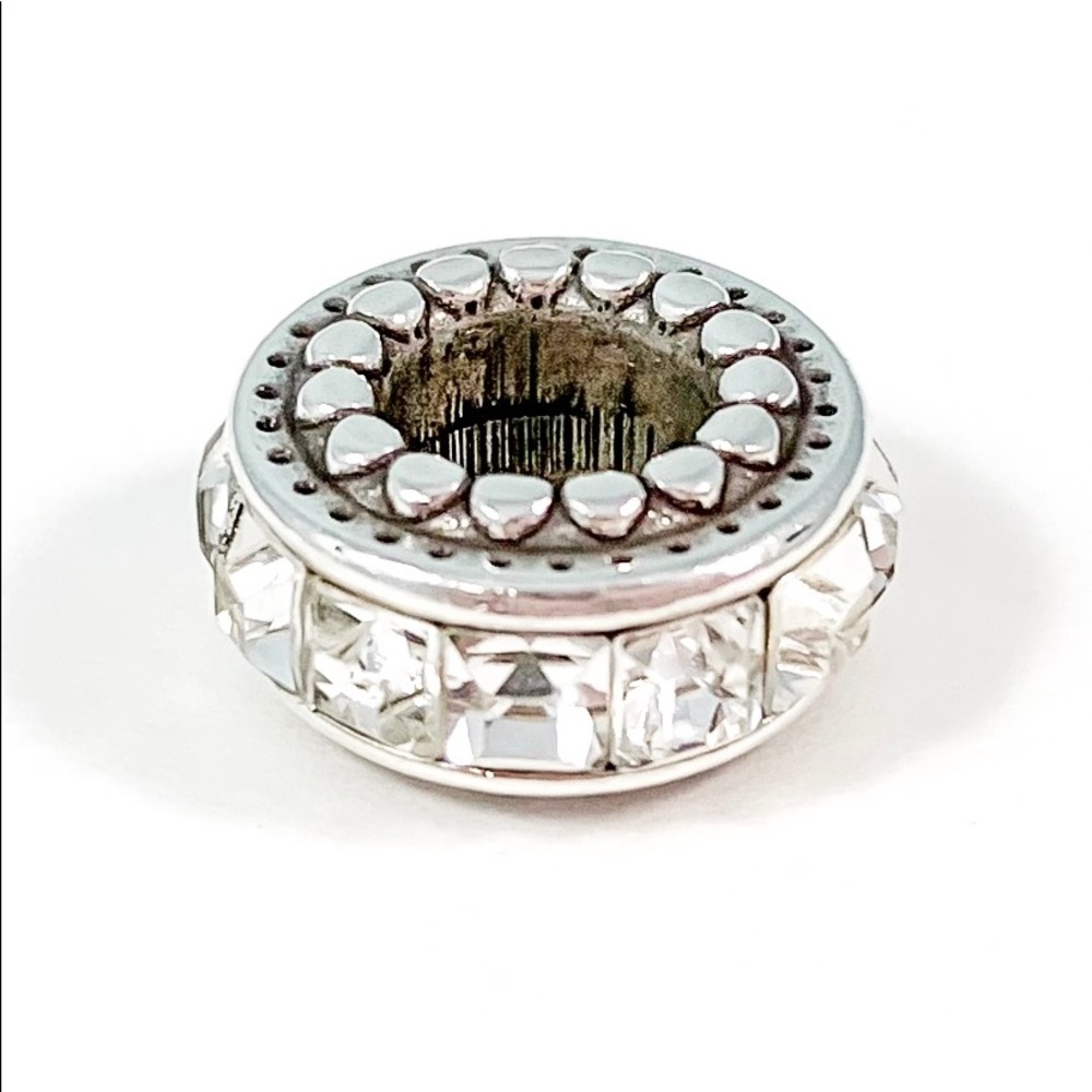 Brighton Spacer Bead. Silver Plated, Sparkling